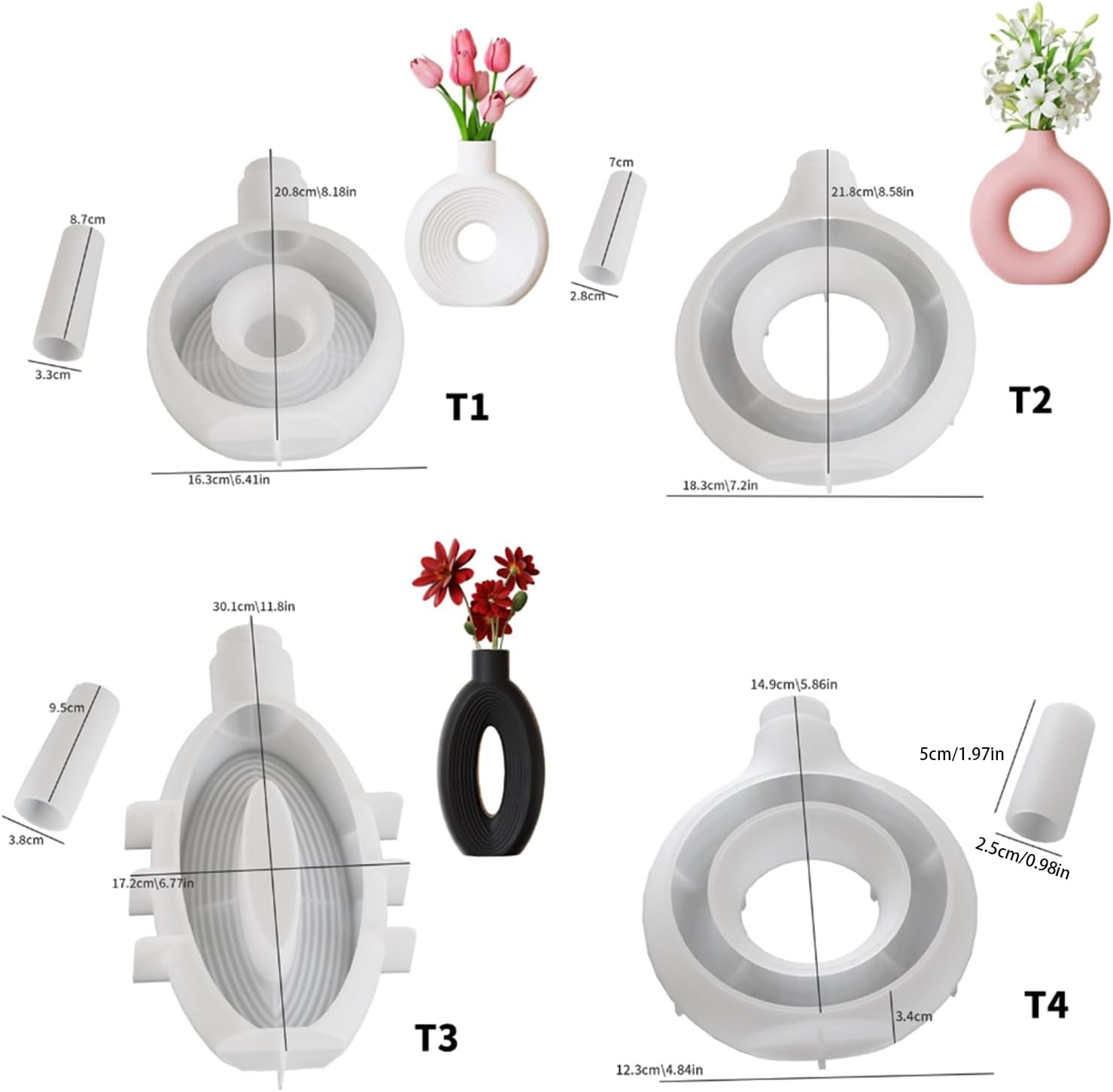 Silicone Mold for Vases Resin  - огляд і ціна Potsticker Mold