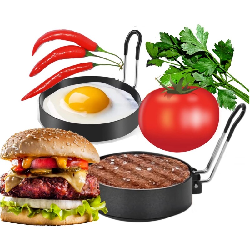 Egg Ring Mold Stainless Steel  - огляд і ціна Egg Waffle Pan