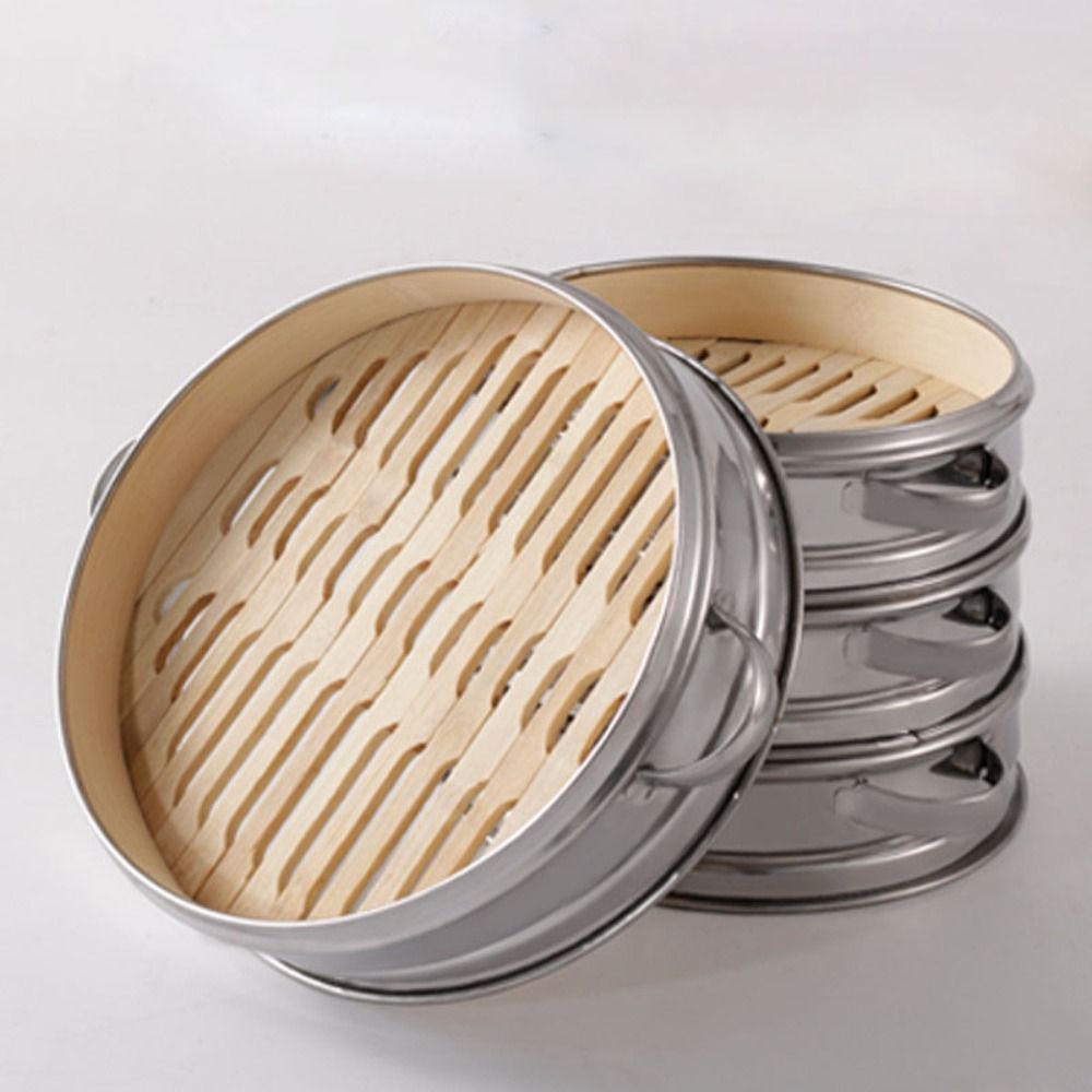 Round Dim Sum Cooking Tool Sta - огляд і ціна Bao Steamer Bamboo
