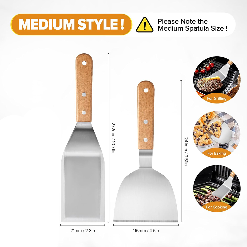 LMETJMA Metal Spatula Turner S - огляд і ціна Okonomiyaki Spatula