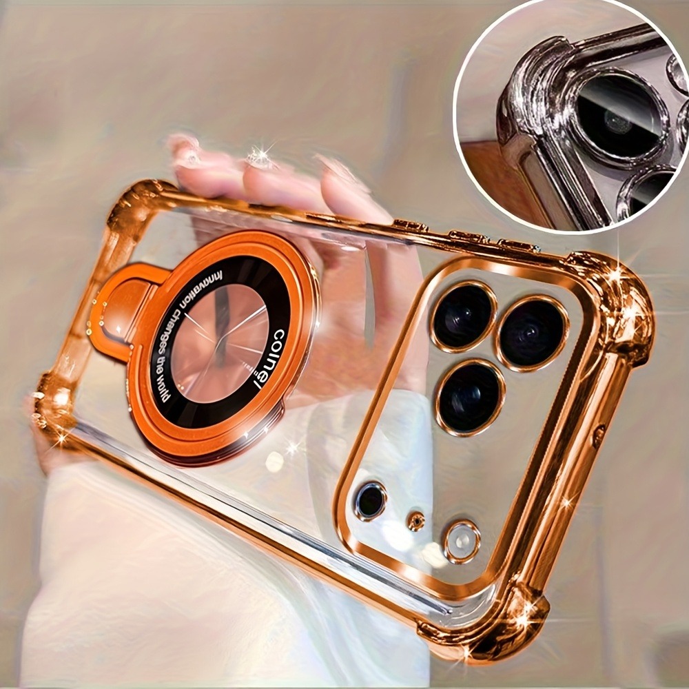 Luxury Plating Phone Case for  - огляд і ціна Taco Stand Holder