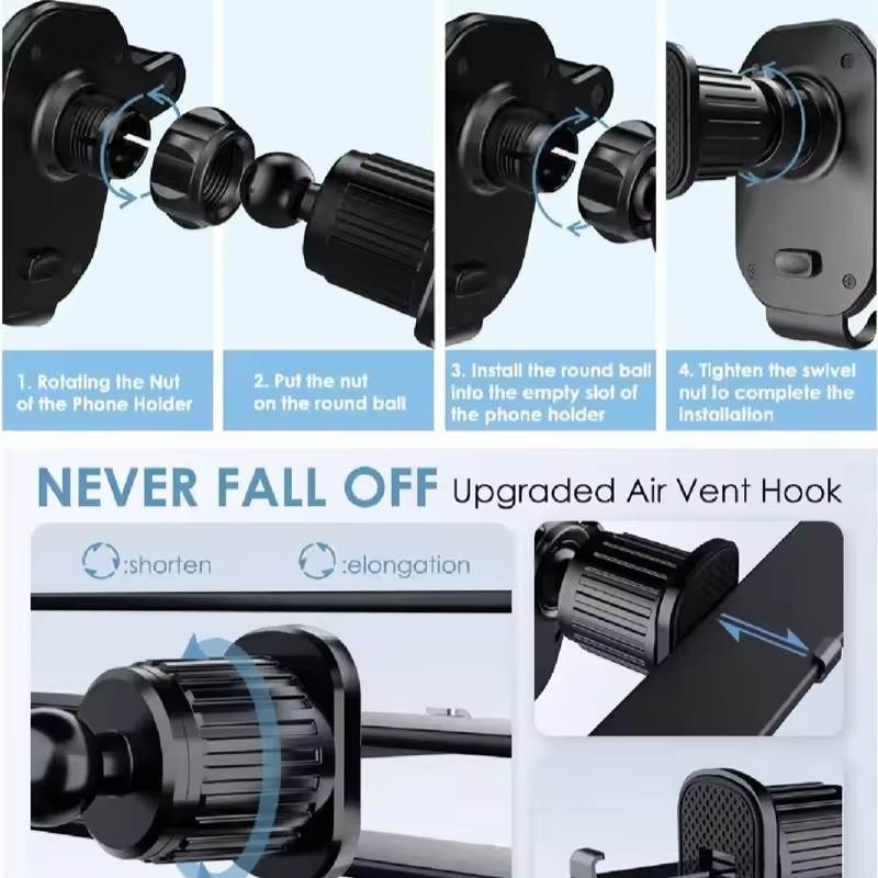 Universal Car Hook Base Phone  - огляд і ціна Taco Stand Holder