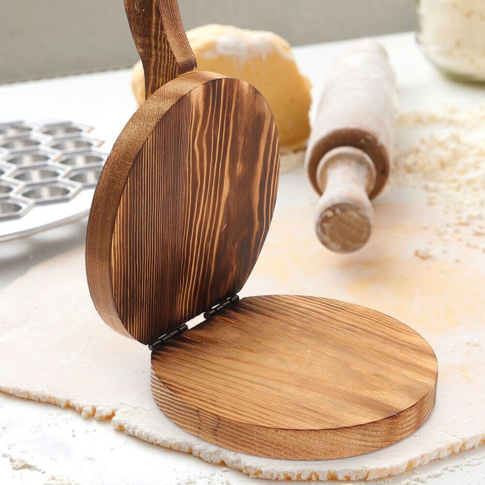 Wooden Dough Presser Chapati P - огляд і ціна Dumpling Press Set