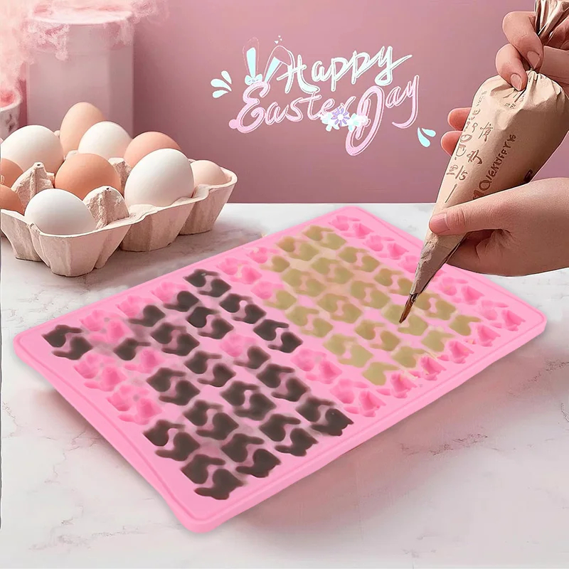 100Grid Silicone Rabbit Gummy  - огляд і ціна Bunny Cake Mold